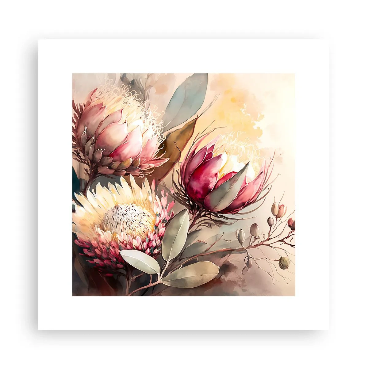 Poszter - Profilból és en face - 30x30 cm