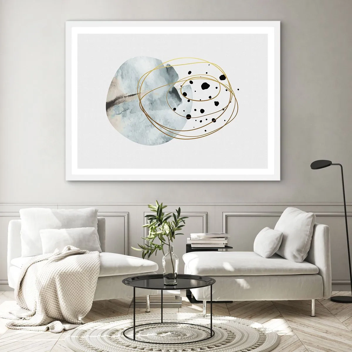 Poszter fekete keretben - Az ölelő térben - 91x61 cm