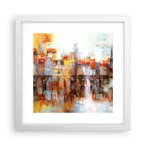 Poszter fekete keretben - A híd alatt is gyönyörű - 30x30 cm