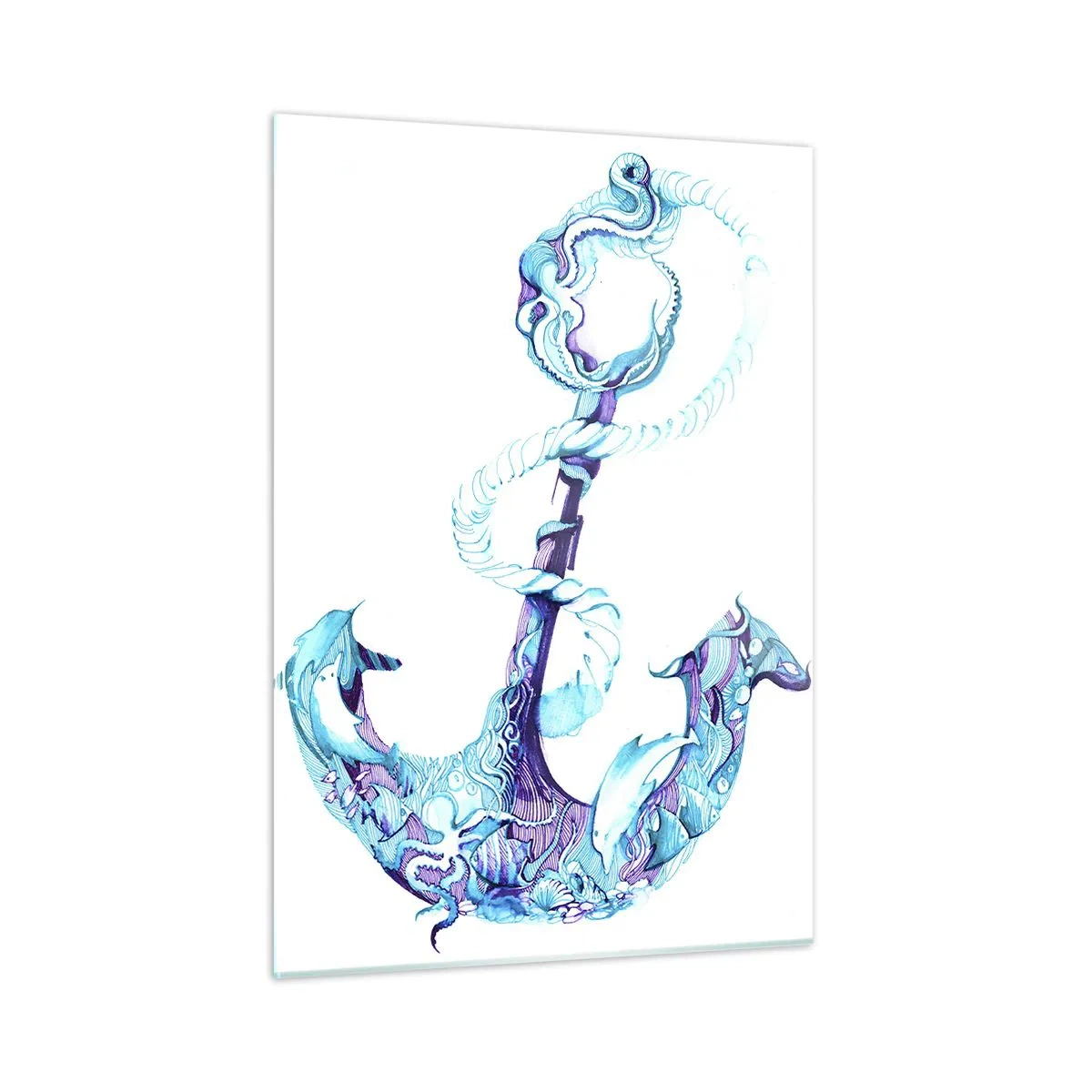 Üveg kép - A tenger titkainak bizalmasa - 50x70 cm