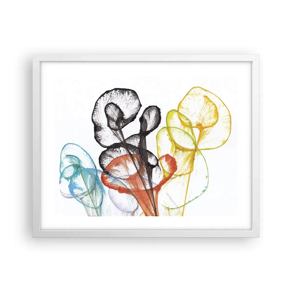 Poszter fekete keretben - Virágok lélekkel - 50x40 cm