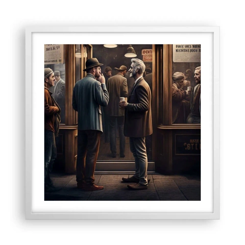 Poszter fekete keretben - A nap egy jó pillanata - 50x50 cm