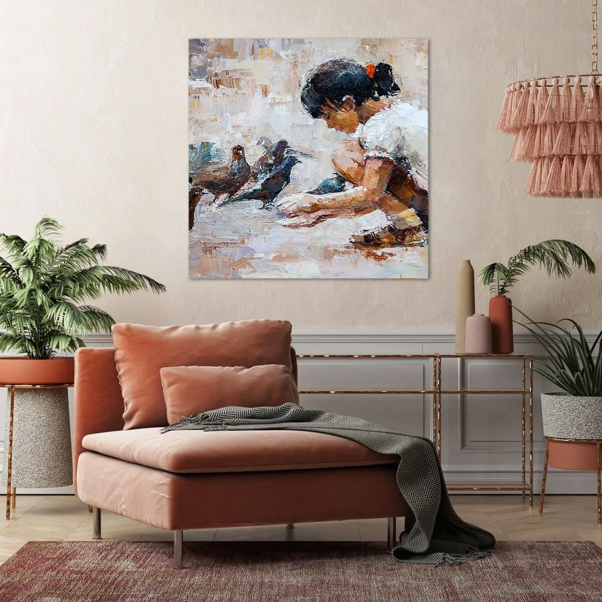 Vászonkép - A kicsik és a legkedvesebbek - 40x40 cm