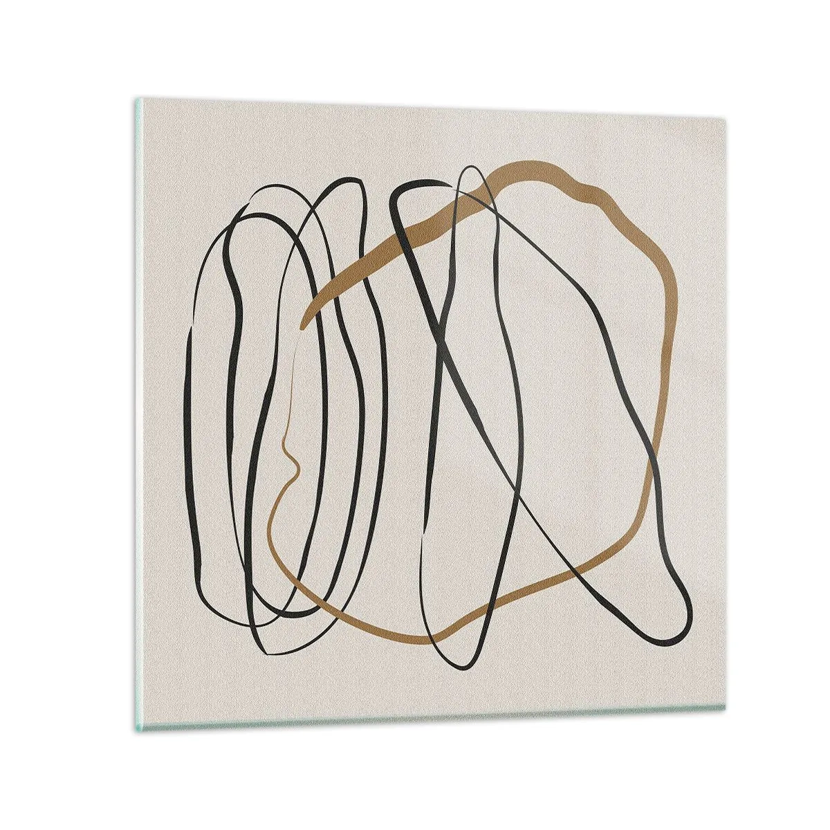 Üveg kép - Kompozíció - birtokló tánc - 30x30 cm