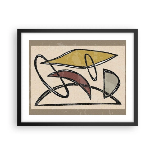 Poszter fehér keretben - Függőlegesek és vízszintek - 50x40 cm