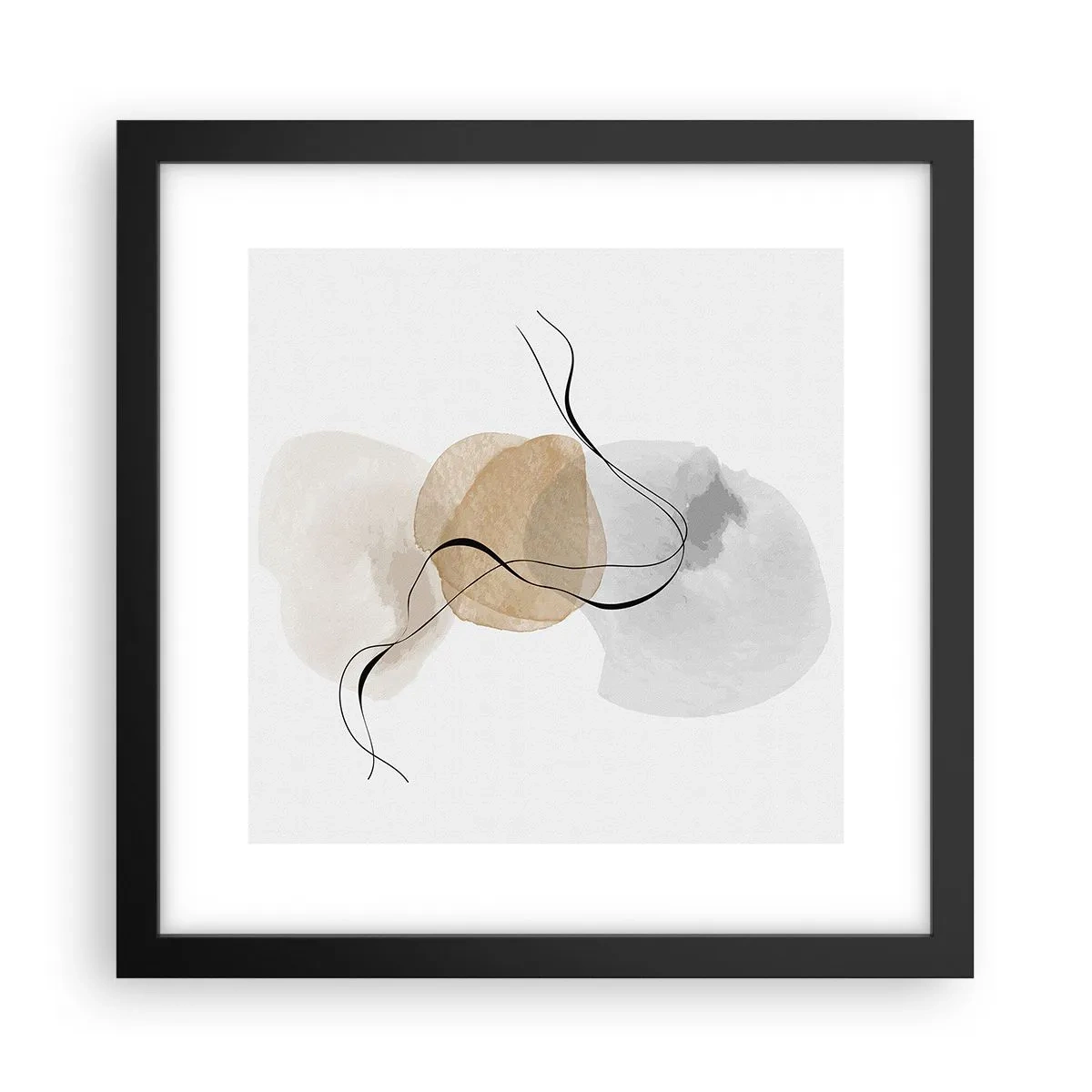 Poszter fehér keretben - Léggyöngyök - 30x30 cm