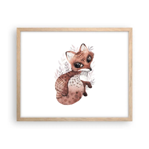 Poszter világos tölgy keretben - Csak szeretnivaló - 50x40 cm