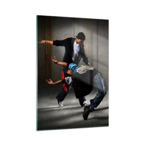Üveg kép - Tánc az utcai széllel - 50x70 cm