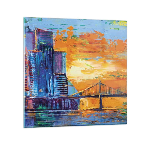 Üveg kép - Kultúra és természet - 30x30 cm