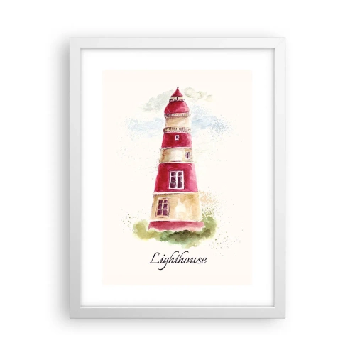 Poszter fekete keretben - Körbe mindíg időjárás - 30x40 cm