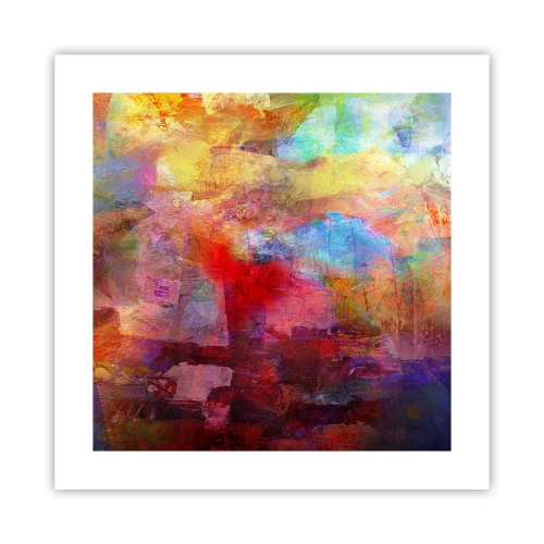 Poszter - Nézz bele a szivárványba - 40x40 cm