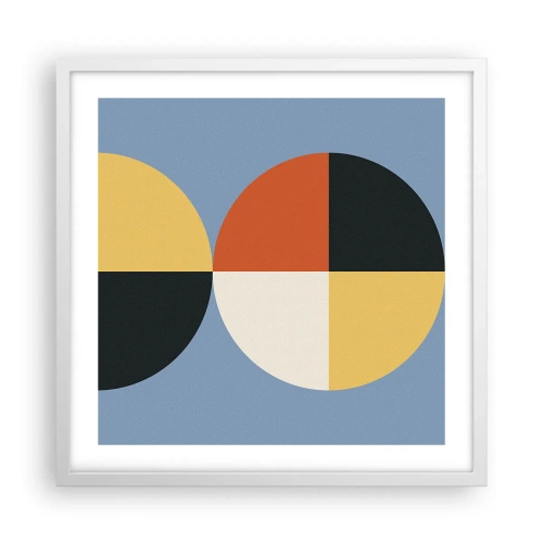 Poszter fekete keretben - Nézd és számolj - 50x50 cm