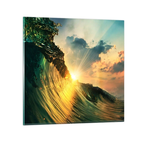 Üveg kép - Szörfös, hol vagy? - 50x50 cm