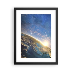 Poszter fehér keretben - Tekintsünk magunkra távolról - 30x40 cm