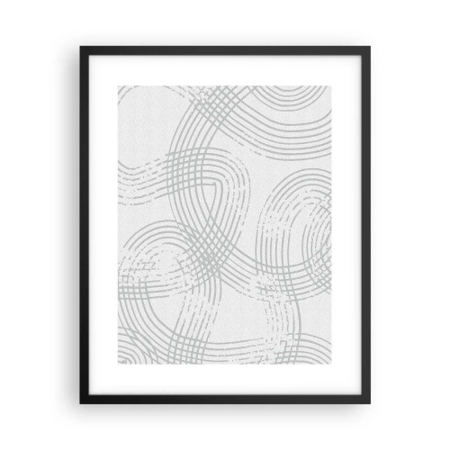 Poszter fehér keretben - Nincs egyenes út - 40x50 cm