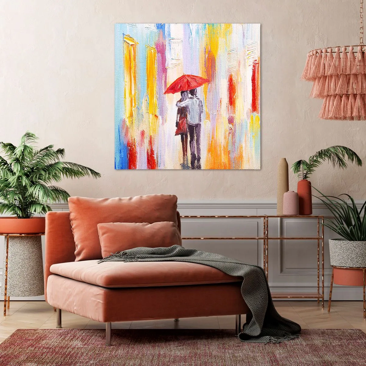 Vászonkép - Hadd essen az eső - 70x70 cm
