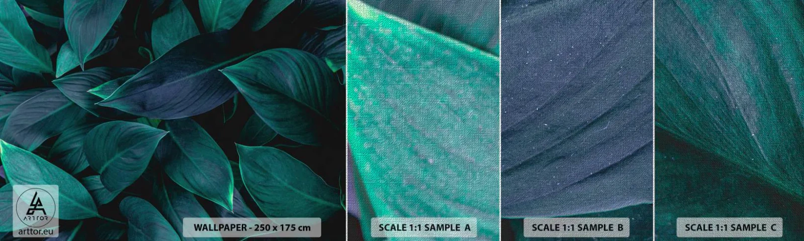 Fotótapéta Minta Premium Canvas - Maga a zöldellő növényzet - Levelek, Természet, Növénytan - 100x30 cm