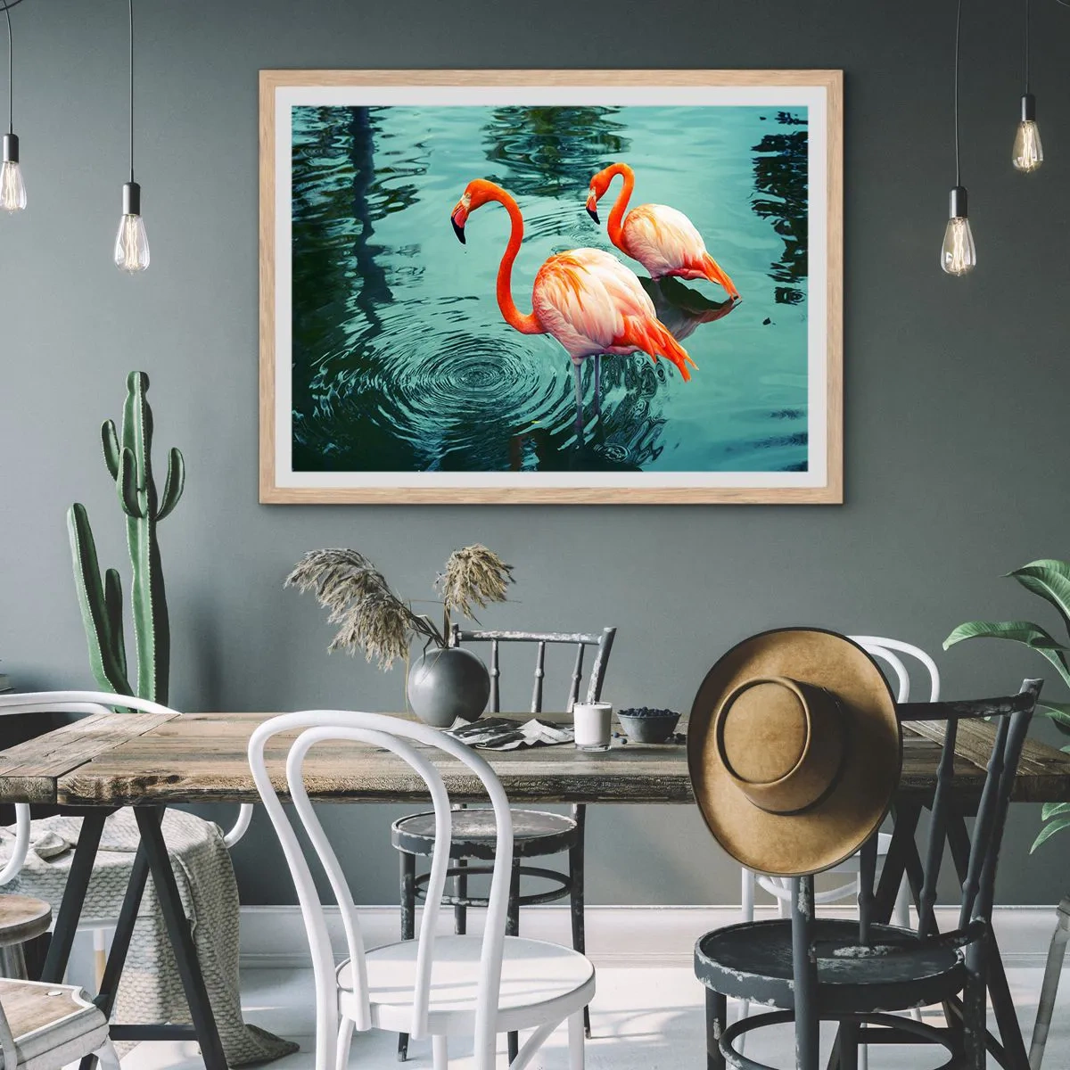 Poszter világos tölgy keretben - Most divatban vagyunk - 40x30 cm