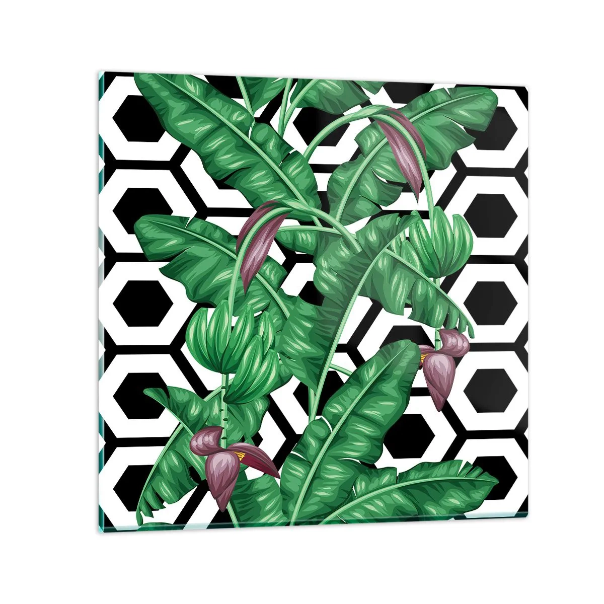 Üveg kép - Természeténél fogva szimmetrikus kompozíció - 30x30 cm