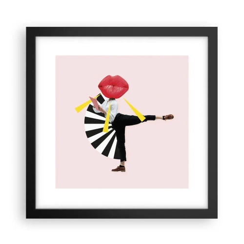 Poszter fehér keretben - Szürreális pop art - 30x30 cm