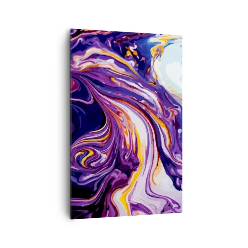 Vászonkép - A tér behajtása lila színben - 80x120 cm
