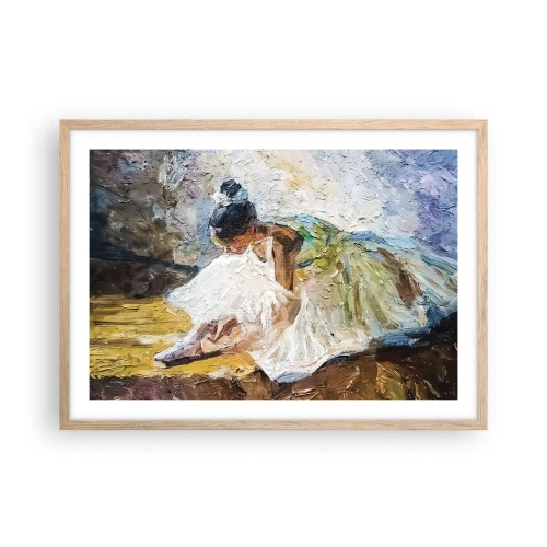 Poszter világos tölgy keretben - Degas festményéből - 70x50 cm