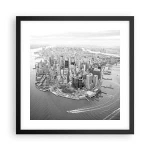 Poszter fehér keretben - Hogy ne szeretném? - 40x40 cm