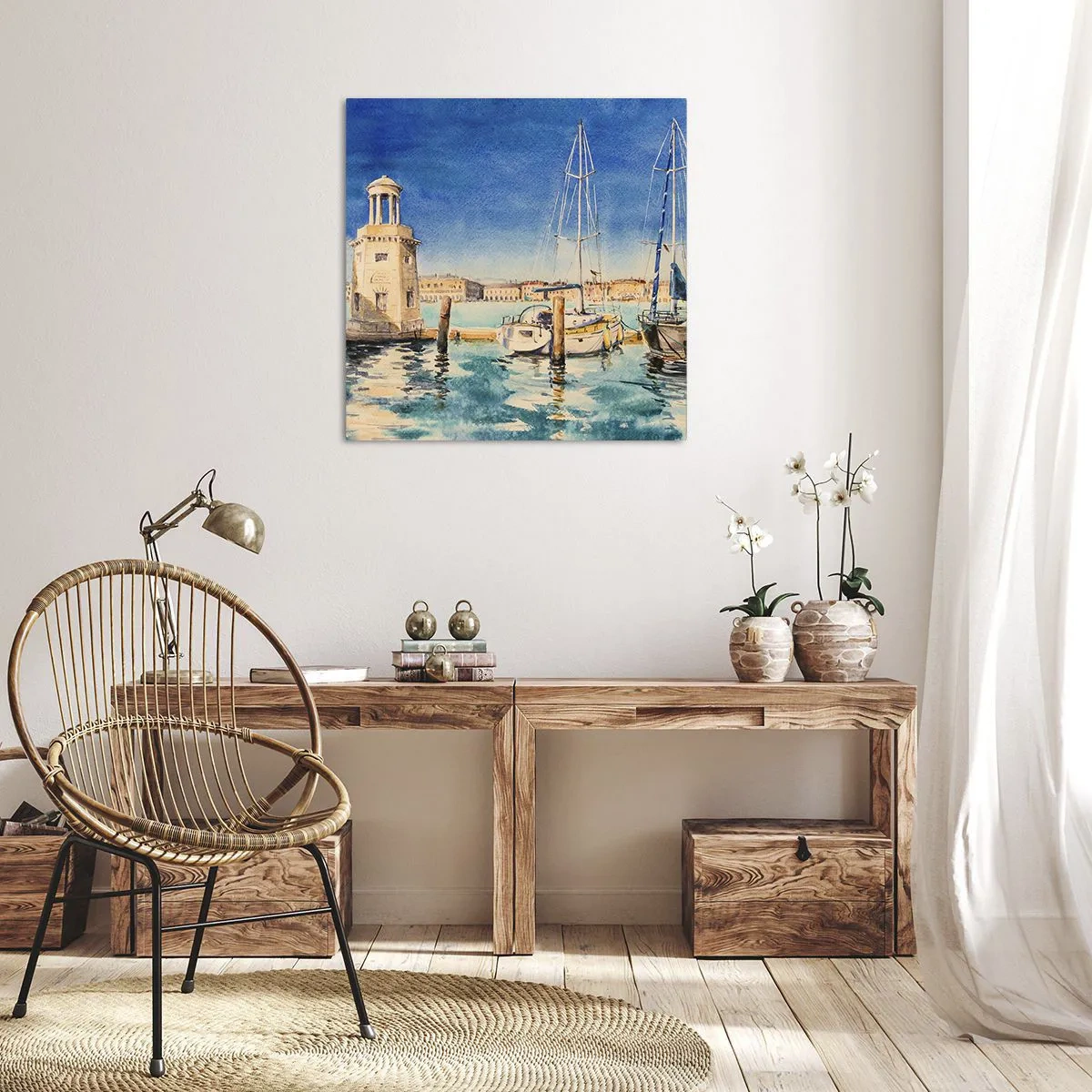 Vászonkép - Napos lagúna - 40x40 cm