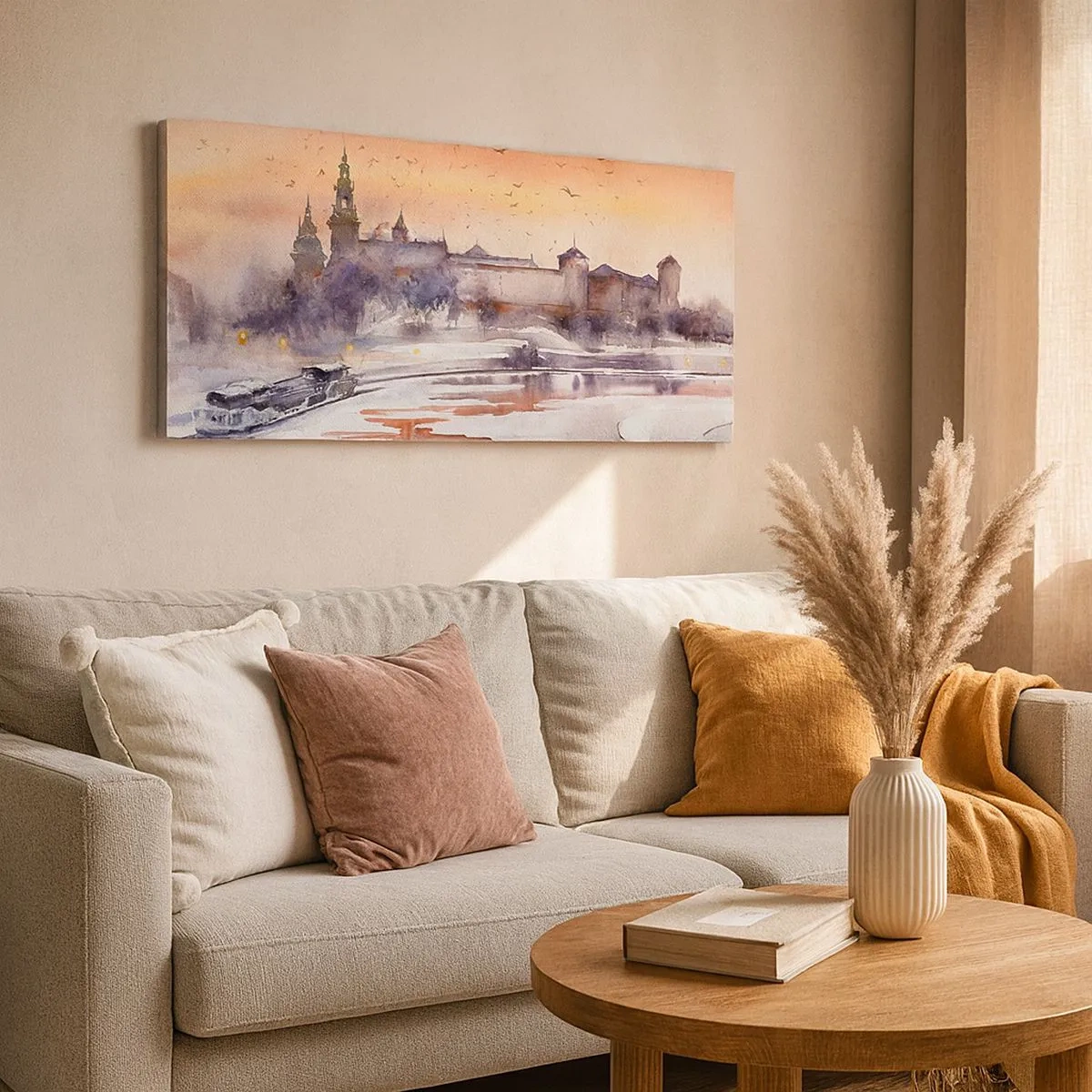 Vászonkép - Királyi naplemente - 100x40 cm