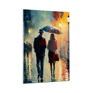 Üveg kép - Városi love strory - 50x70 cm