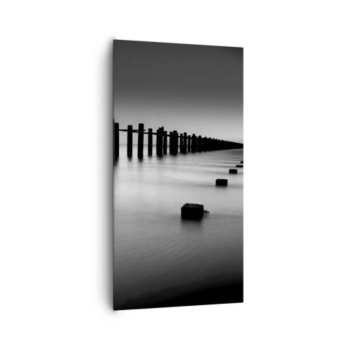 Vászonkép - Szürke távolság a ködben - 65x120 cm