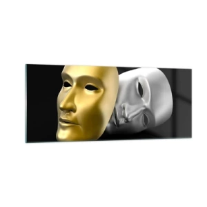 Üveg kép - Az élet színház - 100x40 cm