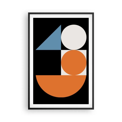 Poszter fehér keretben - Képletes rendszer - 61x91 cm