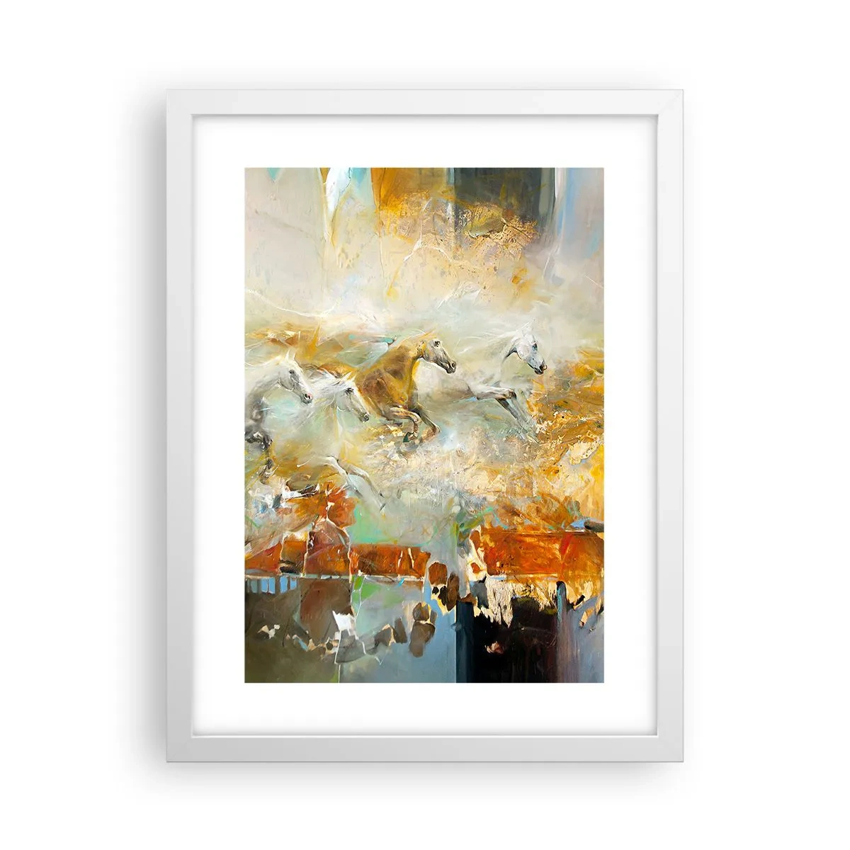 Poszter fekete keretben - Vágta a fényen át - 30x40 cm