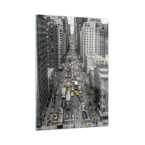 Üveg kép - New York élete - 50x70 cm