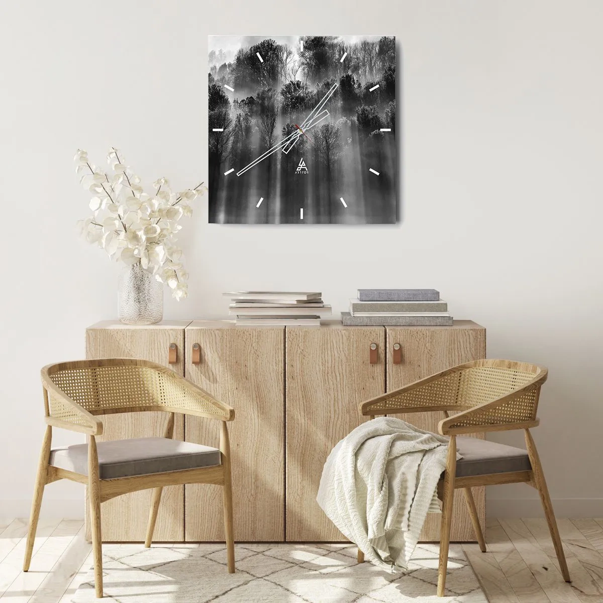 Falióra, Óra - Fénypatakokban - 40x40 cm