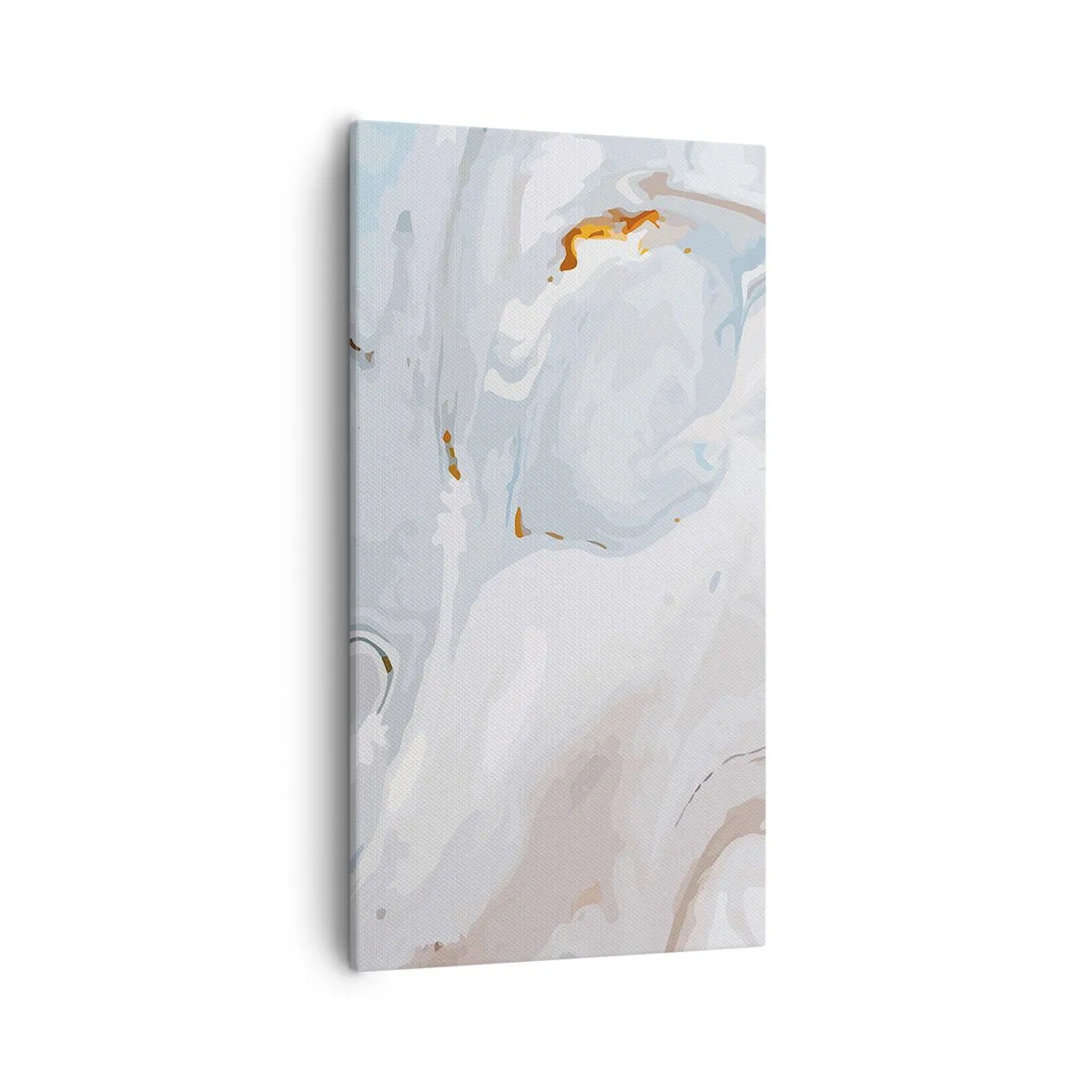 Vászonkép - Felhabzott fehér - 55x100 cm