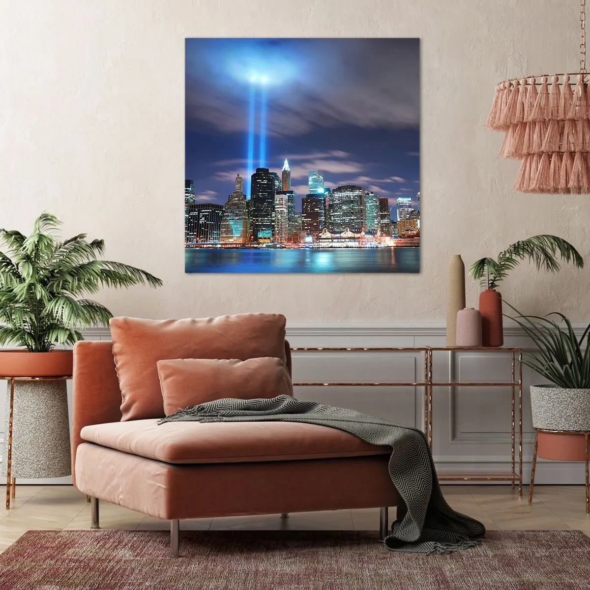 Vászonkép - Érd el a fénnyel az eget - 40x40 cm