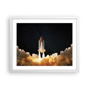 Poszter fekete keretben - Ad astra! - 50x40 cm