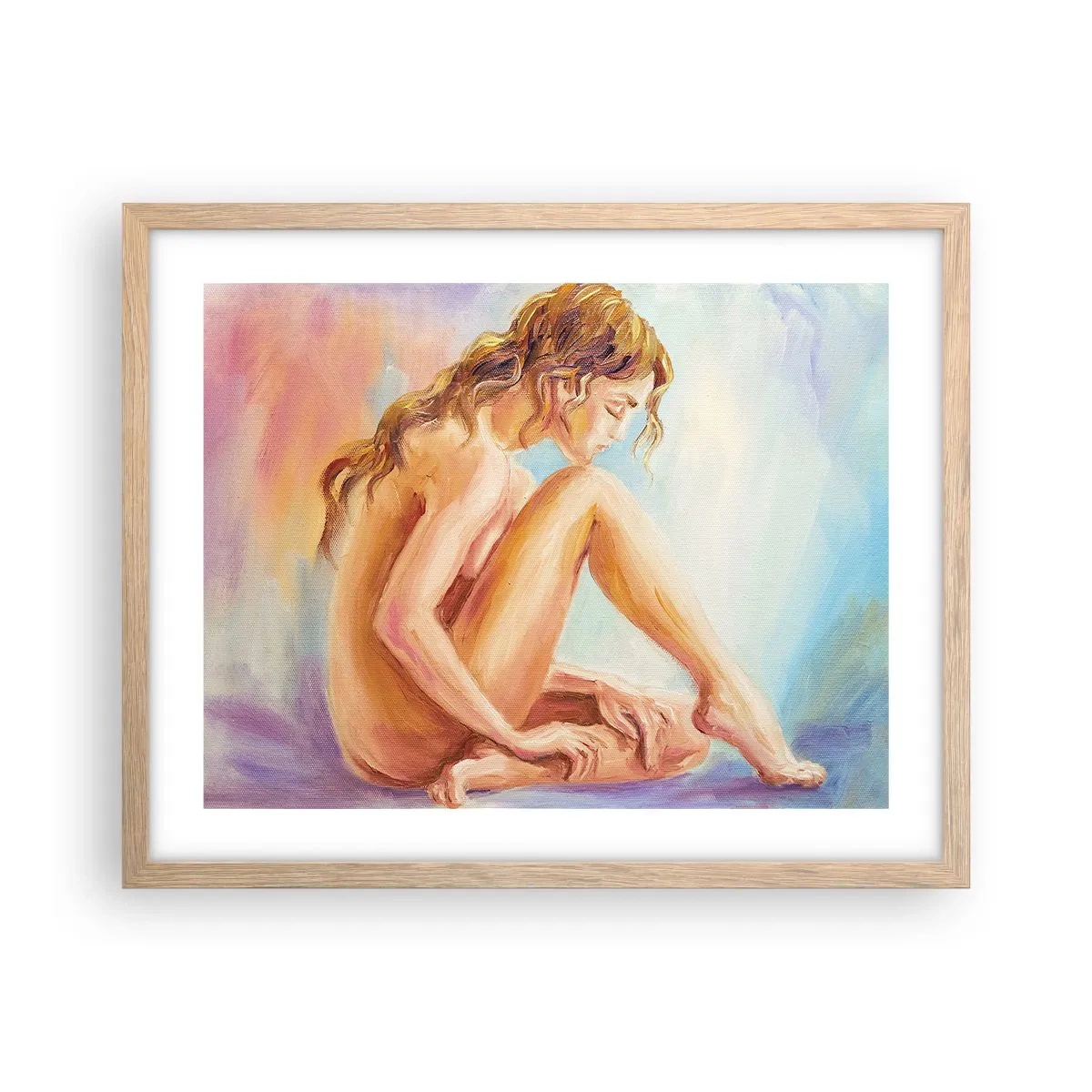 Poszter világos tölgy keretben - A fiatalság cselekedete - 50x40 cm