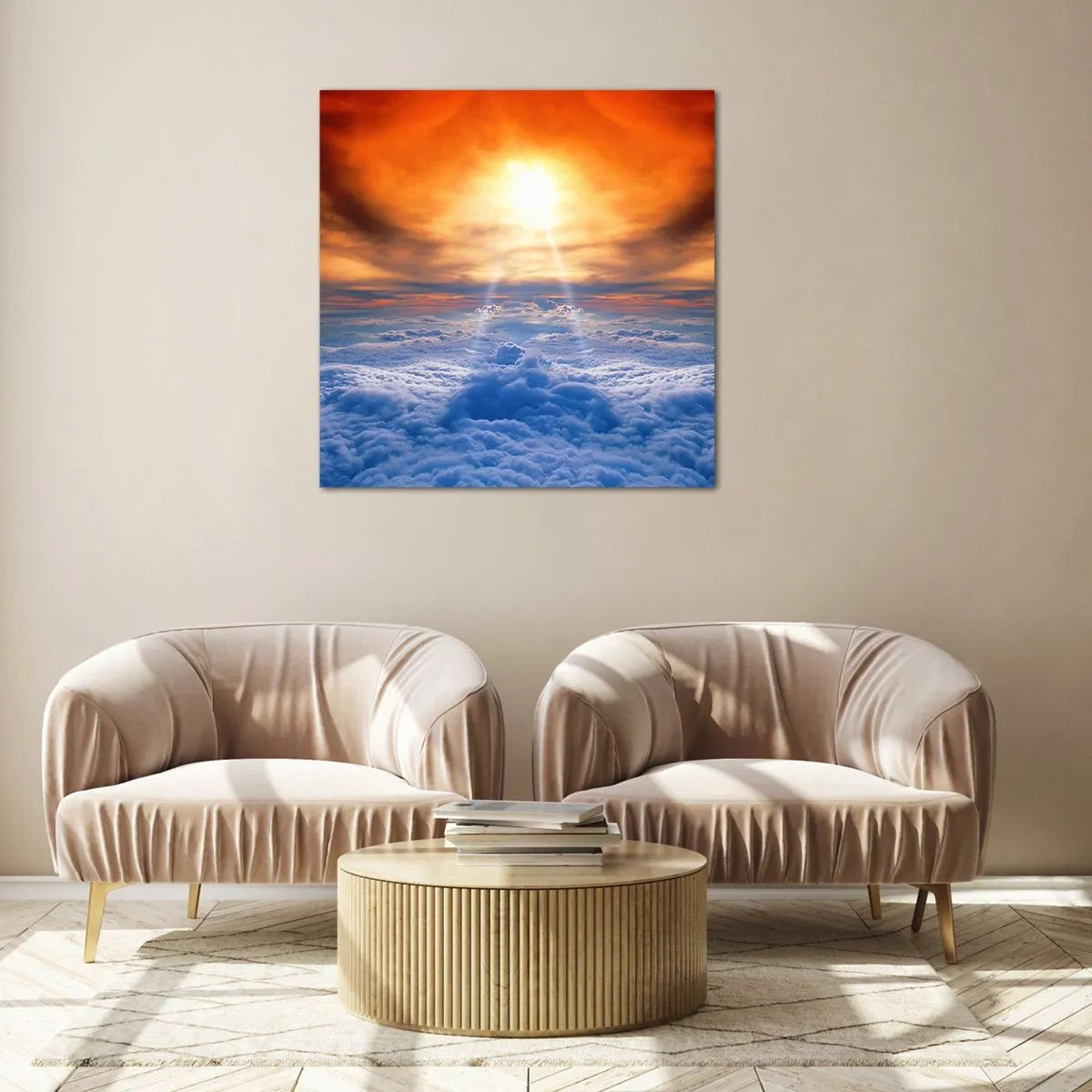 Üveg kép - Misztikus táj - 60x60 cm