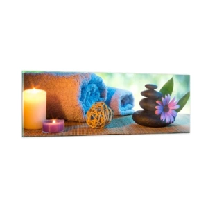 Üveg kép - Idő a testnek - 90x30 cm