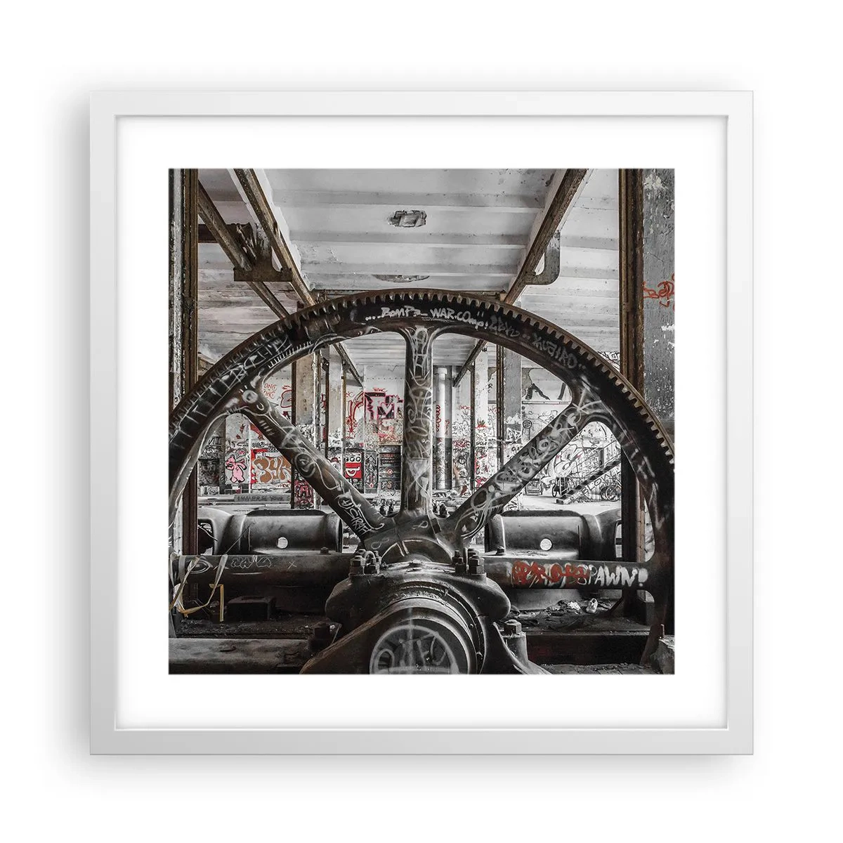 Poszter fekete keretben - A gyár titkos élete - 40x40 cm