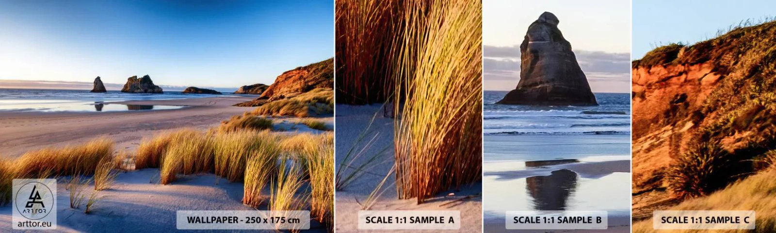 Fotótapéta Minta Standard Eco - A nyugalmat keresőknek - Dűnék, Strand, Természet - 100x30 cm