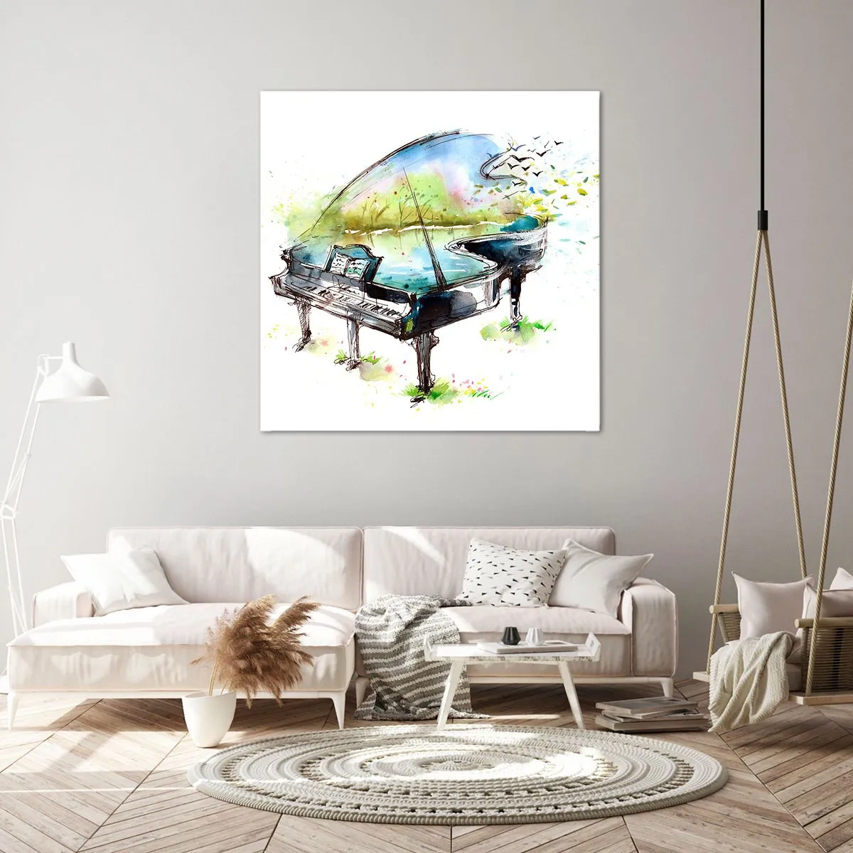 Vászonkép - Elvarázsolt a zenében - 70x70 cm