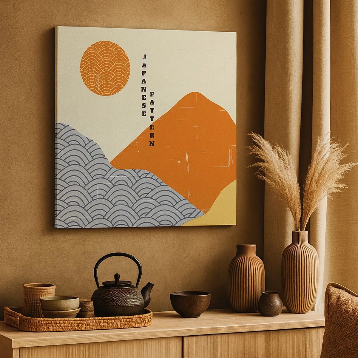 Vászonkép - A japán szellemben - 30x30 cm