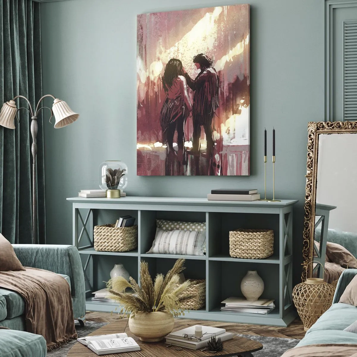 Vászonkép - A szerelem örök látványa - 55x100 cm
