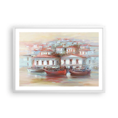 Poszter fekete keretben - Boldog kisváros - 70x50 cm