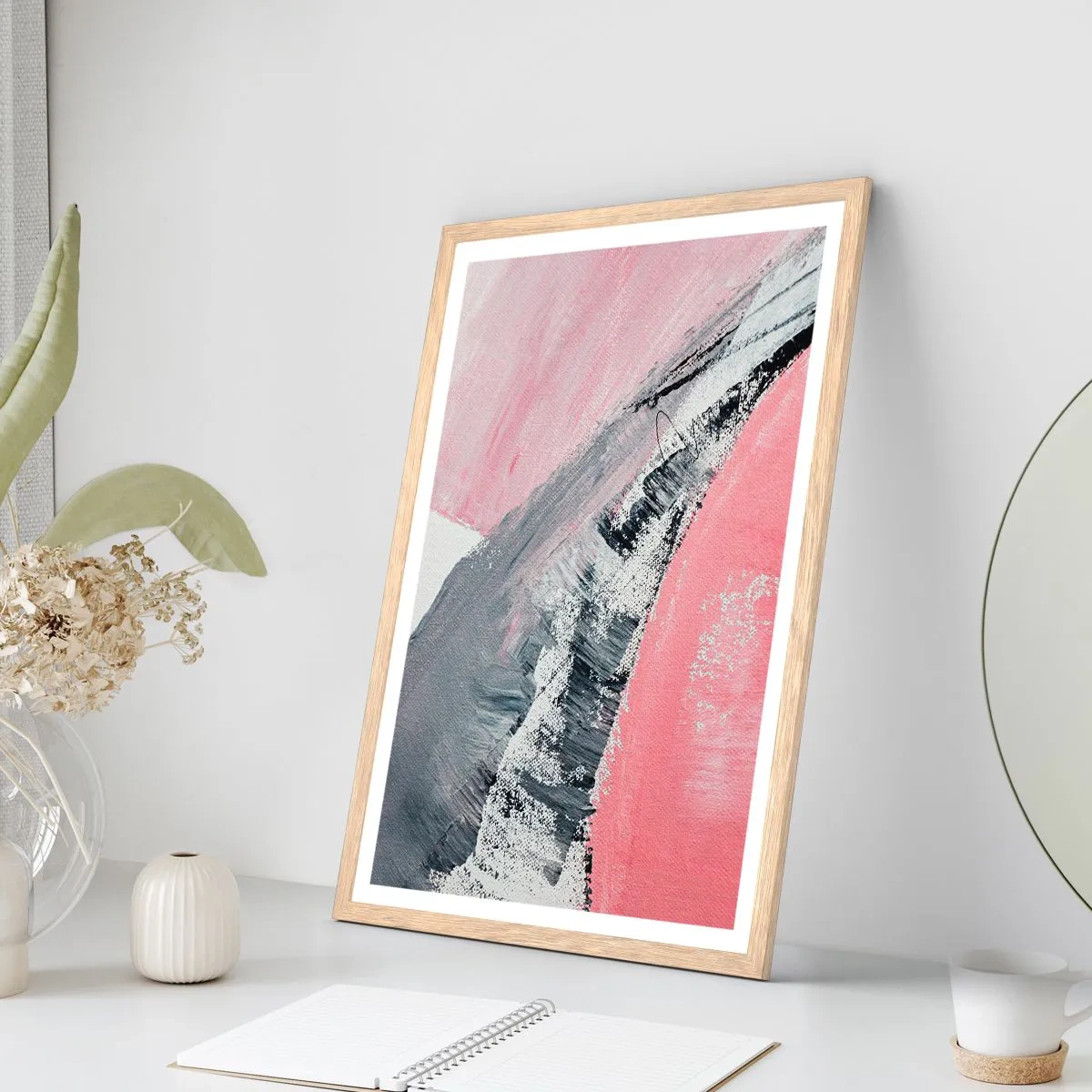 Poszter világos tölgy keretben - Hozzáillő kompozíció - 50x70 cm