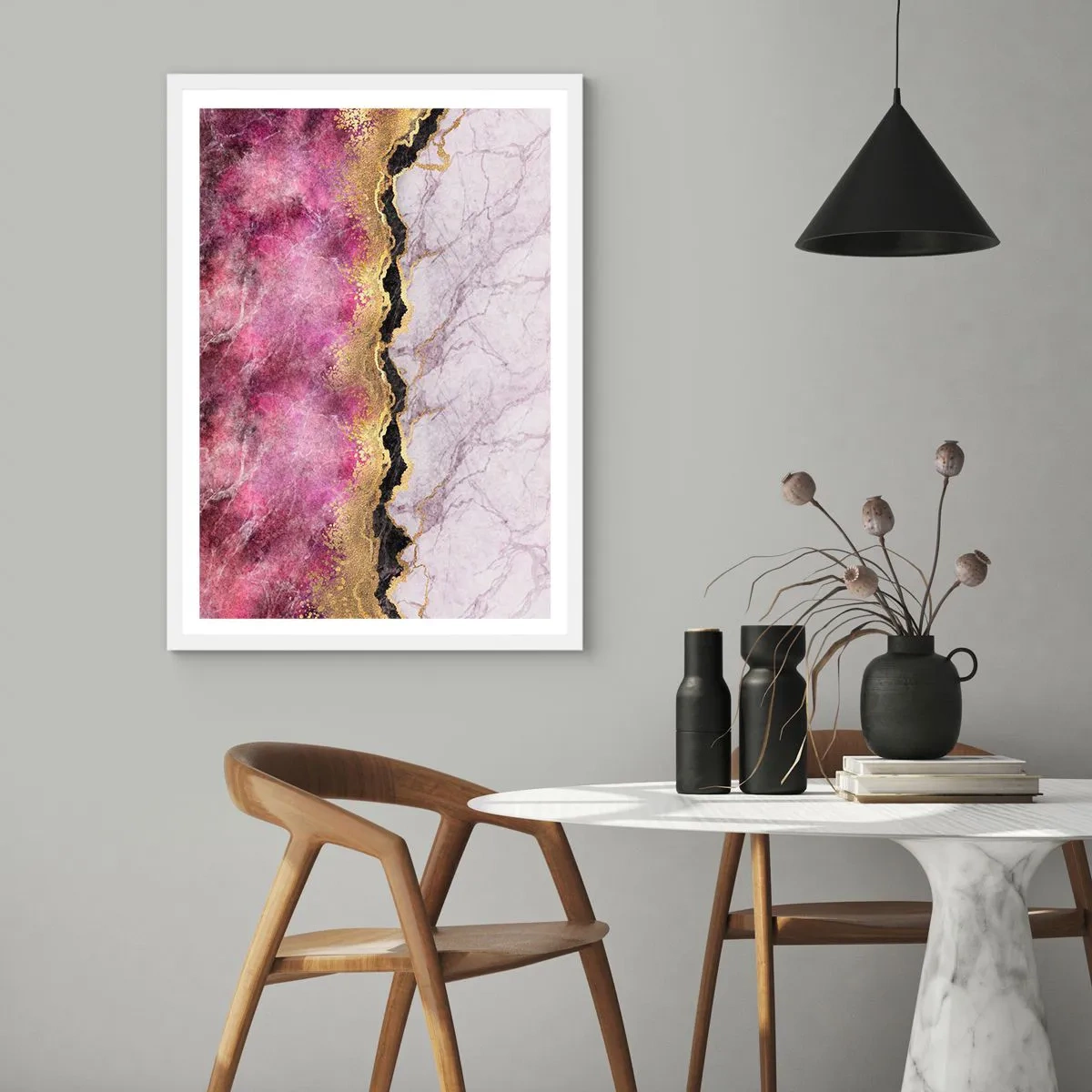 Poszter fekete keretben - A határon - 30x40 cm